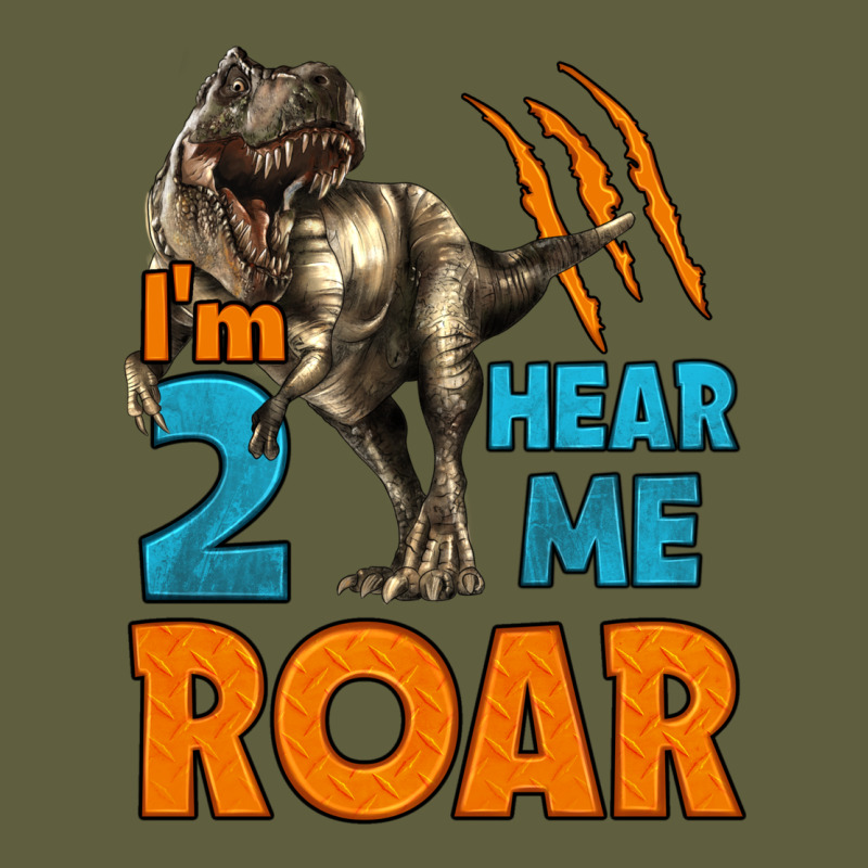 I'm Two Hear Me Roar Dinosaur Birthday Vintage Tee by LillyAllenDesigns | Teevron