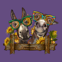 2 Donkeys With Sunflowers Vintage Hoodie | Teevron