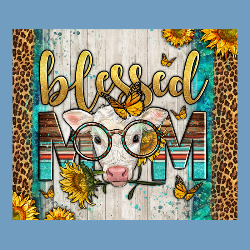 Western Blessed Mom Baby Calf Urban Heavy Tee by LillyAllenDesigns | Teevron