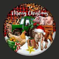 Merry Christmas Farm Animals Heavy Core Tee | Teevron