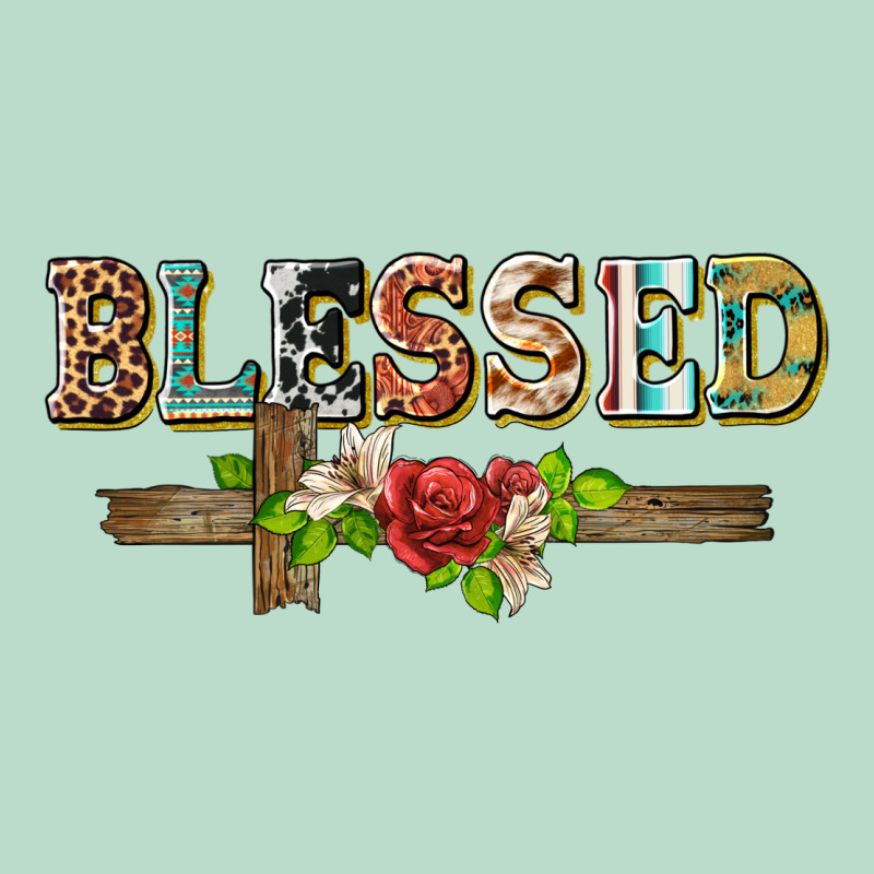 Blessed And Floral Cross Premium Hoodie by BarkalooDesign | Teevron