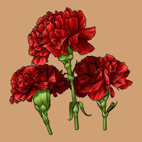 Scarlet Red Carnation Illustrations Vintage Tee | Teevron