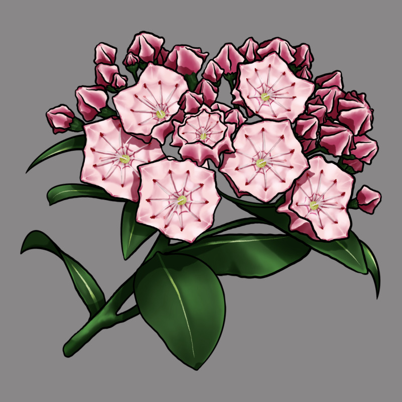 Mountain Laurel Flower Illustrations Vintage Tee by LillyAllenDesigns | Teevron