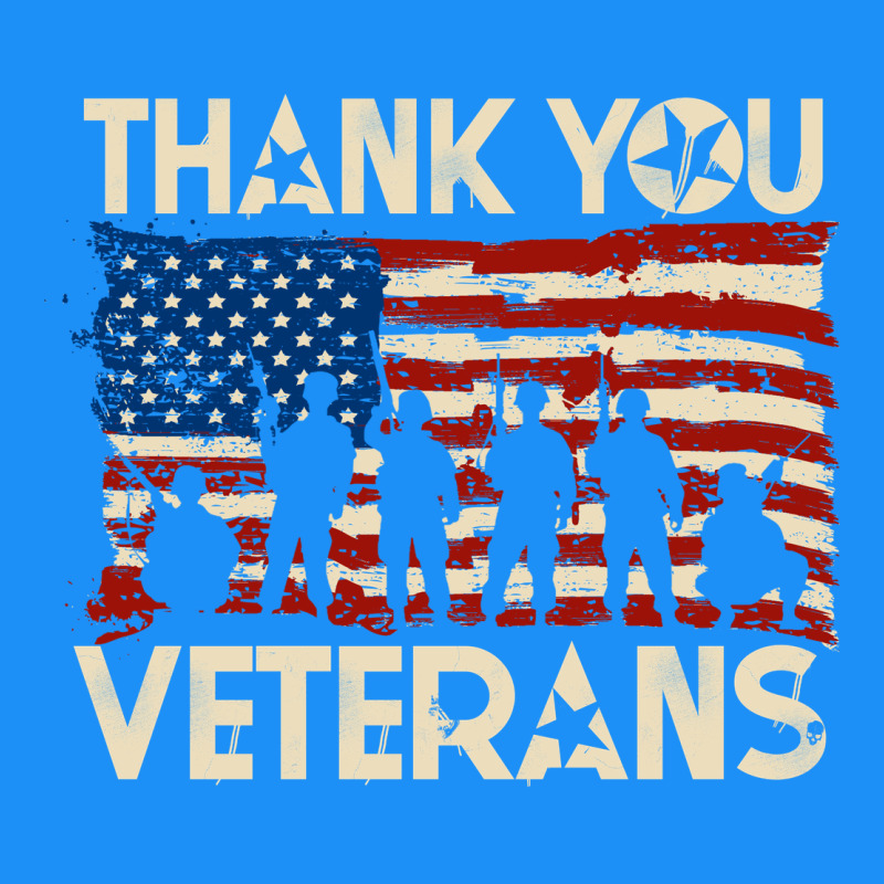 Thank You Veterans American Flag Patriotic Classic Tee by baoMotion | Teevron