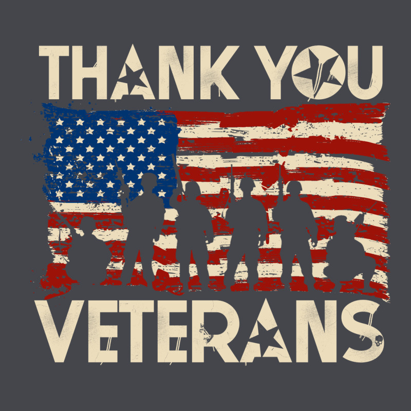Thank You Veterans American Flag Patriotic Classic Tee by baoMotion | Teevron