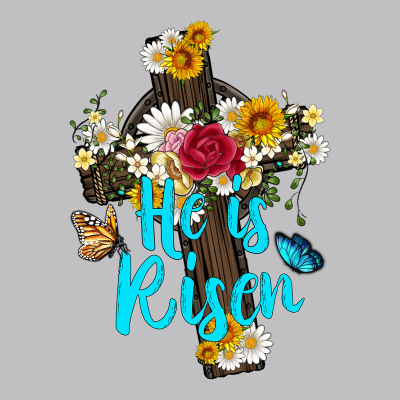 He Is Rısen With Cross And Butterfly Long Sleeve Tee by Artiststas | Teevron