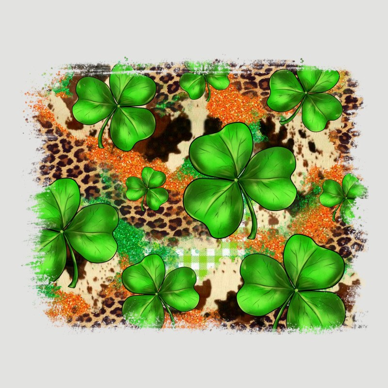 St.patricks Plaid  Green Glitter Cowhide  Leopard Classic Tee by FaDigitalArtStudio | Teevron