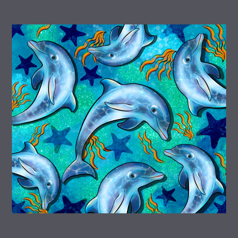 Dolphin Tumbler Vintage Hoodie by BarkalooDesign | Teevron