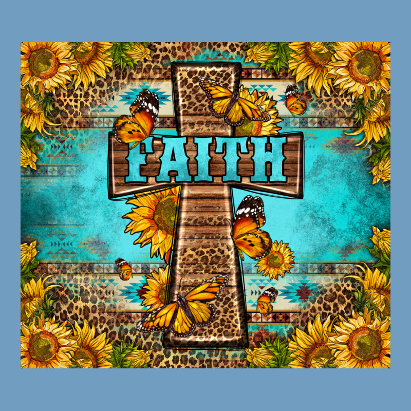 Western Faith Cross Butterfly Urban Heavy Tee by LillyAllenDesigns | Teevron
