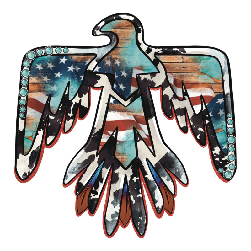 American Flag Thunderbird Premium Hoodie by BarkalooDesign | Teevron