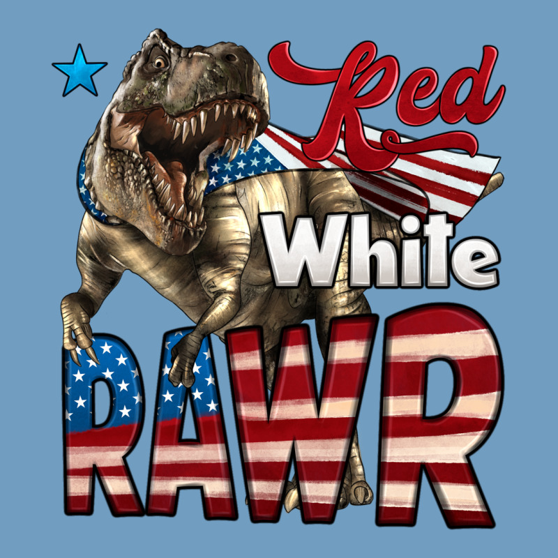 Red White Rawr Dinosaur T-rex Urban Heavy Tee by LillyAllenDesigns | Teevron