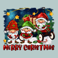 Merry Christmas Gnomies Wagon Heavy Core Tee | Teevron