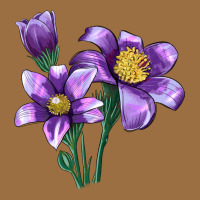 Pasque Flower Illustrations Vintage Tee | Teevron