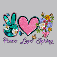 Peace Love Springwith Flowers And Butterfly Long Sleeve Tee | Teevron