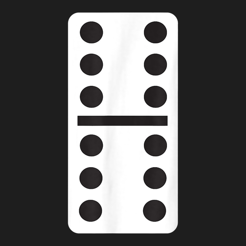 Double Six Dominoes Tshirt Halloween Costume 6 6 Domino Game T Shirt Classic Tee by baoMotion | Teevron