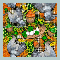 St. Patricks Chicken With Cupcake Leopard Heavy Core Tee | Teevron