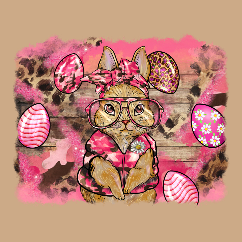 Pink Camouflage Bunny Background Vintage Hoodie by BarkalooDesign | Teevron