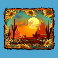 Western Desert Sunset Background Premium Hoodie | Teevron