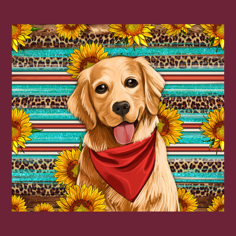 Golden Retriever With Sunflowers Long Sleeve Tee by Artiststas | Teevron