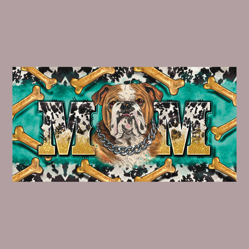 English Bulldog Mom  License Plate Template Vintage Hoodie by BarkalooDesign | Teevron