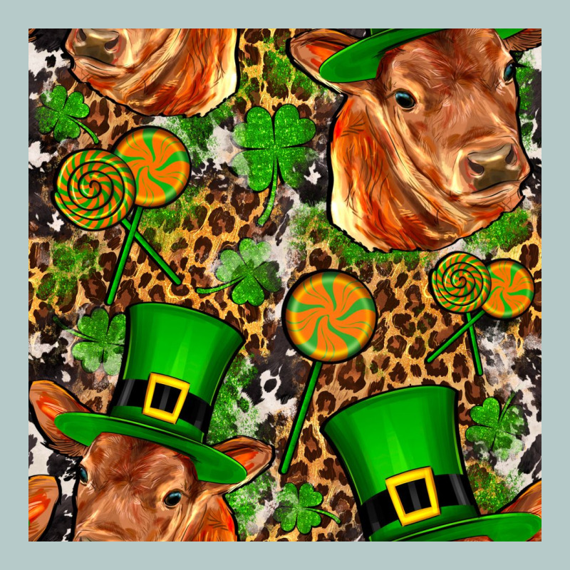 St Patricks  Cow With Candy Heavy Core Tee by FaDigitalArtStudio | Teevron