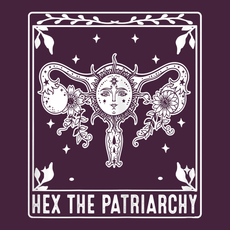 Womens Hex The Patriarchy Uterus Tarot Card Halloween Feminist T Shirt Classic Tee by maiPhamDesign | Teevron