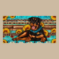Rottweiler With Sunflowers License Plate Long Sleeve Tee | Teevron
