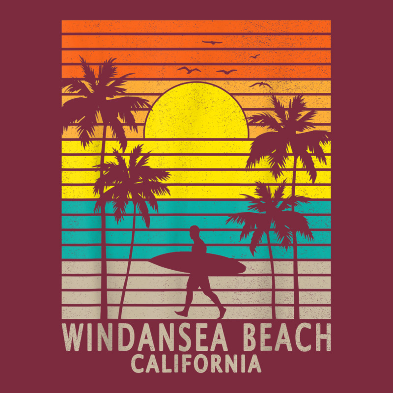 Windansea Beach California Ca Surfer Surfing Surf Palm Tree Premium Hoodie by DesignPulse | Teevron