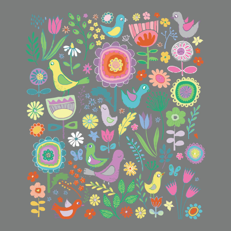 Cute Birds T  Shirt Birds And Blooms   Cute Floral Pattern By Cecca De Premium Hoodie by DesignPulse | Teevron