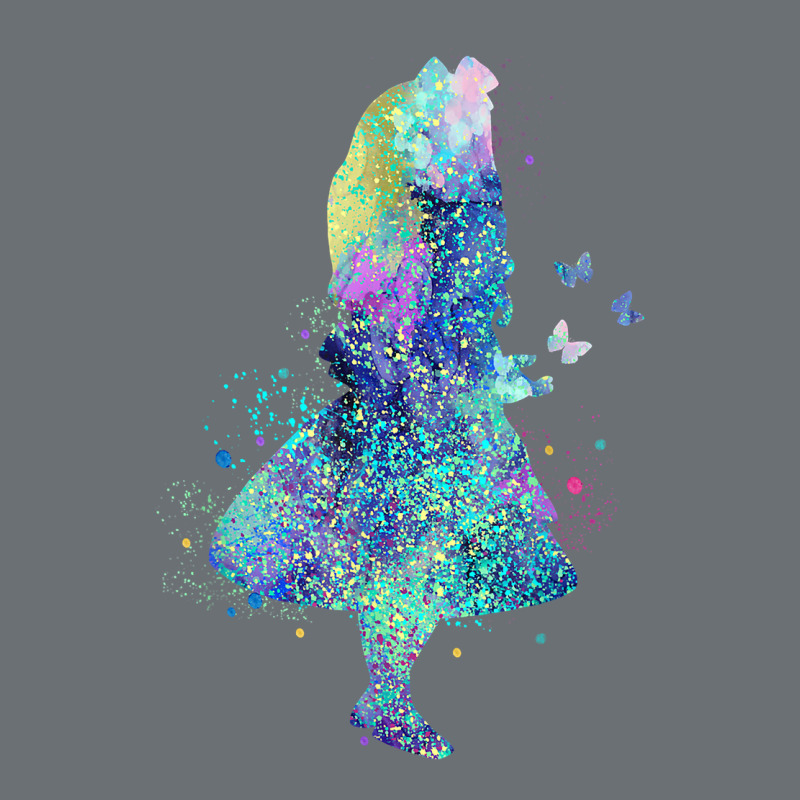 Watercolor Splatter Alice In Wonderland T Shirt Design Premium Hoodie by PixelWave | Teevron