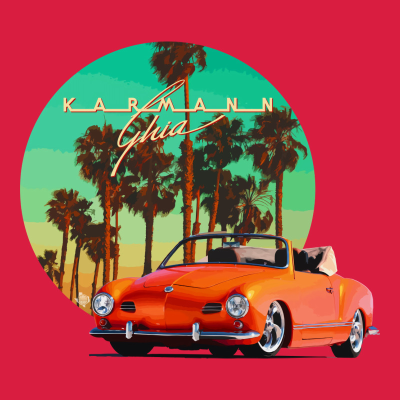 Karmann Ghia Sunset Palm Love Quote Premium Hoodie by Craftify | Teevron