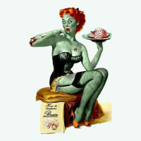 Zombie Pin Up Girl Halloween Premium Hoodie | Teevron