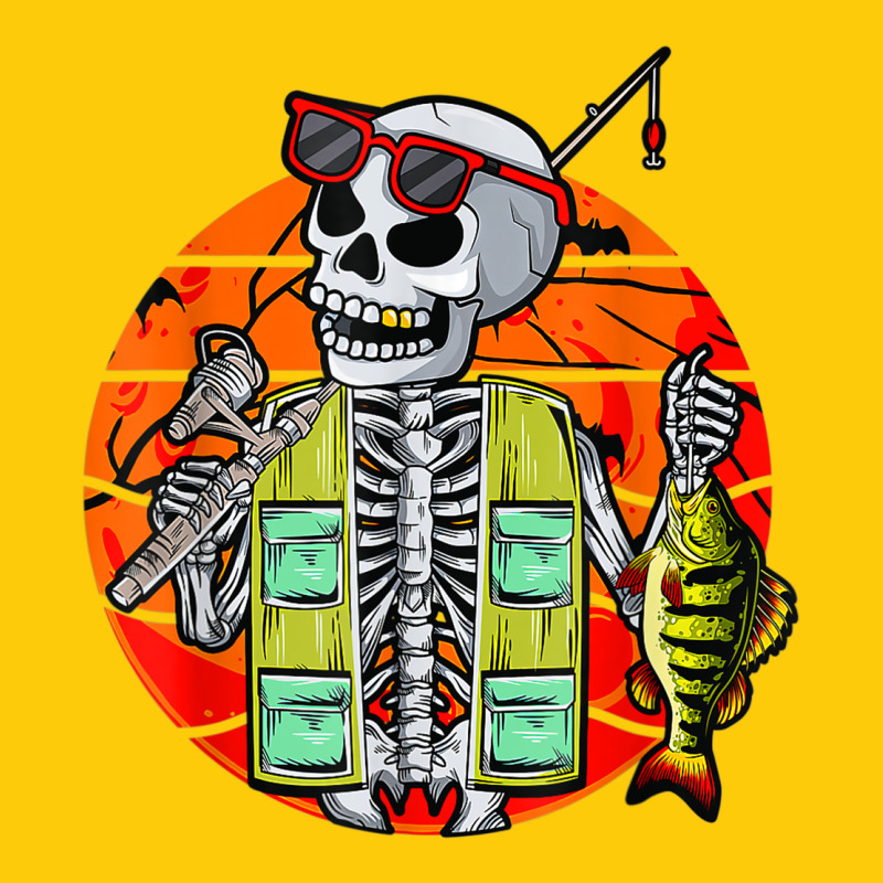 Skeleton Fishing Lover Moon Halloween Costume Fish Premium Hoodie by Craftify | Teevron