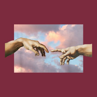Creation Of Adam Hands Aesthetic T Shirt Premium Hoodie | Teevron