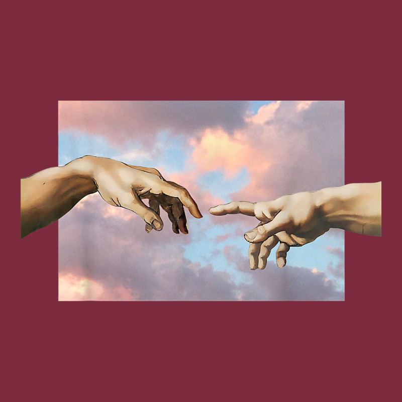 Creation Of Adam Hands Aesthetic T Shirt Premium Hoodie by InspiraDesign | Teevron