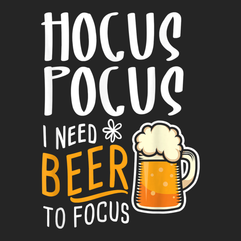 Hocus Pocus I Need Beer To Focus Funny Halloween Witch 1 Premium Hoodie by InspiraDesign | Teevron