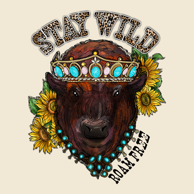 Turquoise Bison Ladies Tee by RacoonDesign | Teevron