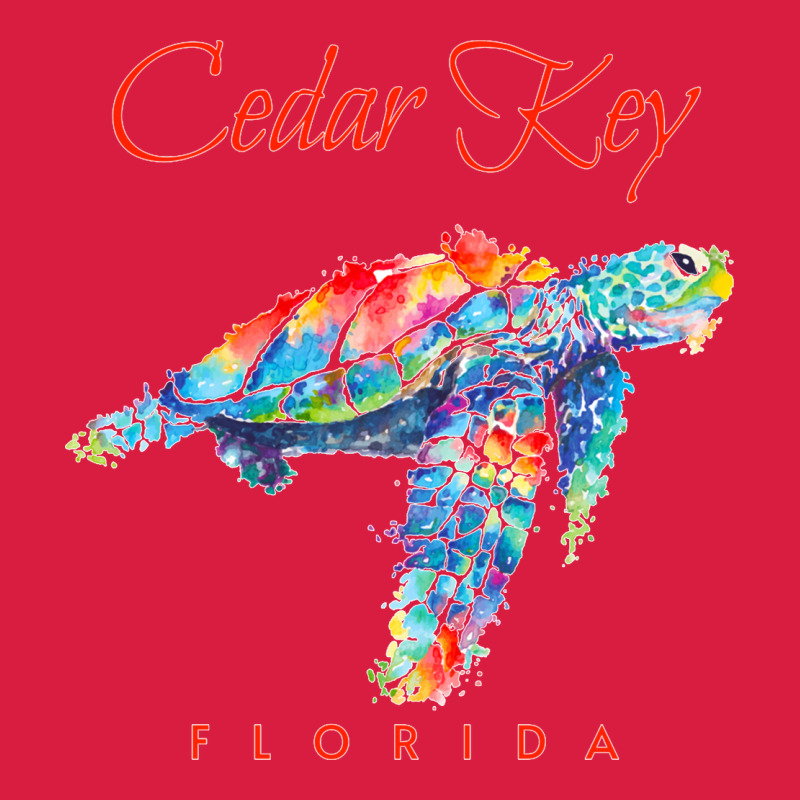 Cedar Key Florida Watercolor Sea Turtle Sweatshirt Premium Hoodie by InspiraDesign | Teevron