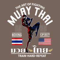 Thailand American Flag Muay Thai Boxing Train Hard Repeat T Shirt Premium Hoodie | Teevron