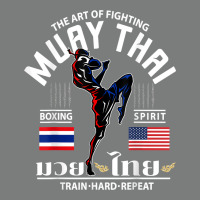 Thailand American Flag Muay Thai Boxing Train Hard Repeat T Shirt Premium Hoodie | Teevron