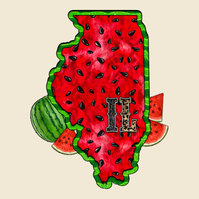 Illinois Watermelon Ladies Tee by RacoonDesign | Teevron