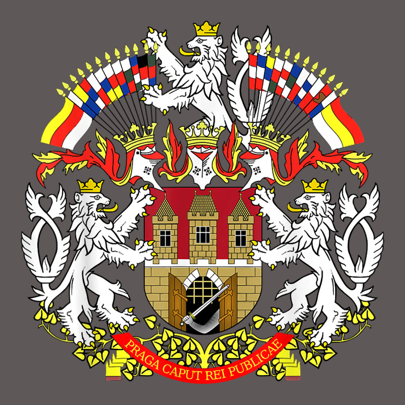 Praha Prague Czech Republic Coat Of Arms Ex Czechoslovakia T Shirt Premium Hoodie by ArtChic | Teevron