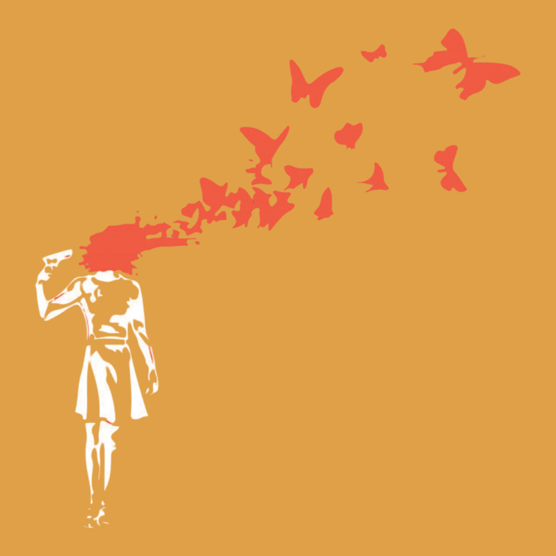 Banksy Headshot Butterfly Premium Hoodie by ArtChic | Teevron