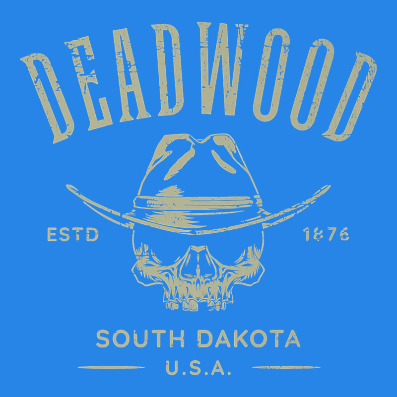 Deadwood South Dakota Usa Distressed Skull Design Souvenir Premium T S Premium Hoodie by StudioElite | Teevron