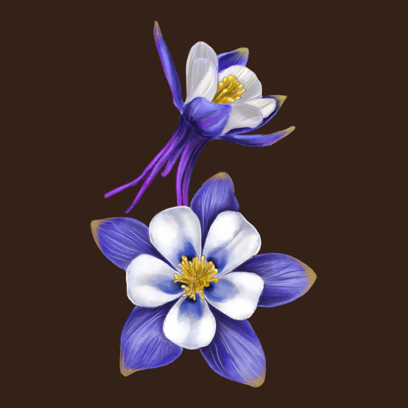 Colorado Rocky Mountain Columbine Flower Heavy Core Tee by RanaPortraitStore | Teevron