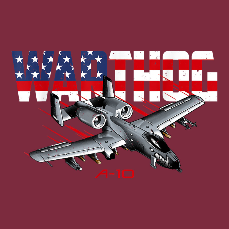Military Airplane A-10 Warthog American Flag Premium Hoodie by StudioElite | Teevron