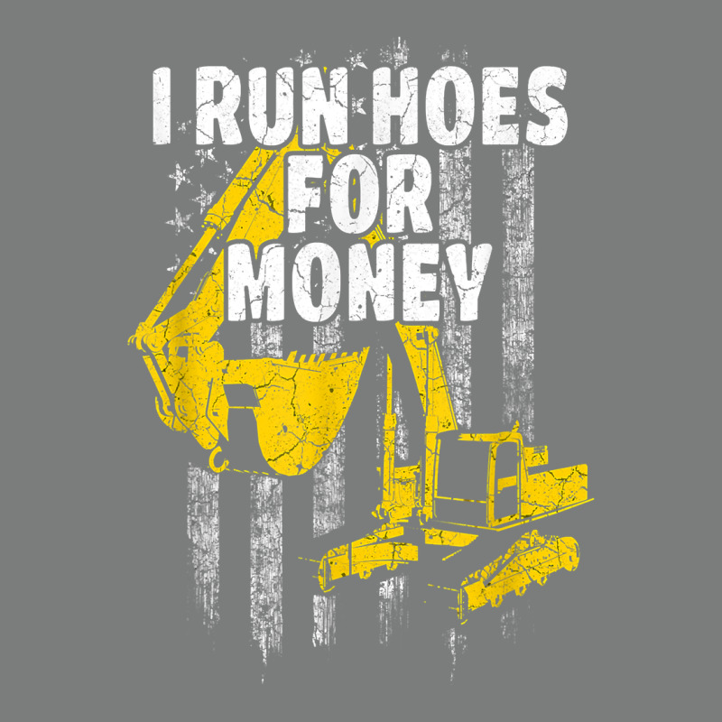 Heavy Equipment Operator I Run Hoes For Money Usa Flag T Shirt Premium Hoodie by StudioElite | Teevron