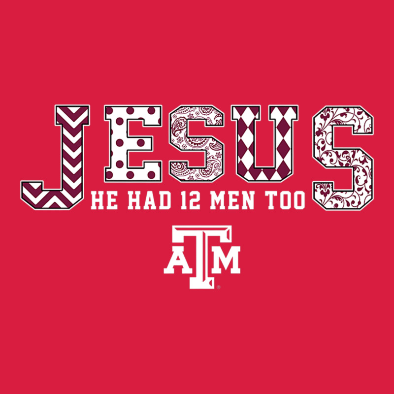 Texas A&m Aggies Jesus - Had 12 Men - Patterned Premium Hoodie by PixelFlow | Teevron