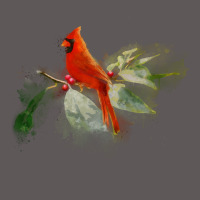 Wild Red Cardinal Bird Long Sleeve Premium Hoodie | Teevron