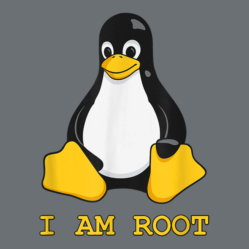 Linux Mascot Tux The Penguin I Am Root Tshirt Men Women Kids Premium Hoodie by PixelFlow | Teevron